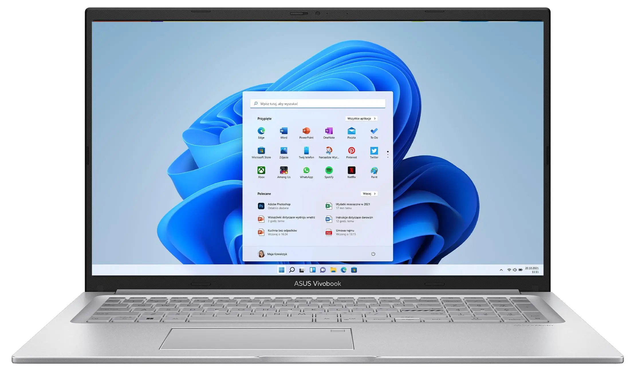 Laptop ASUS Vivobook 17 X1704VA-AU430W 17,3" i5-1335U 16GB RAM 1TB Dysk SSD Win11 Srebrny