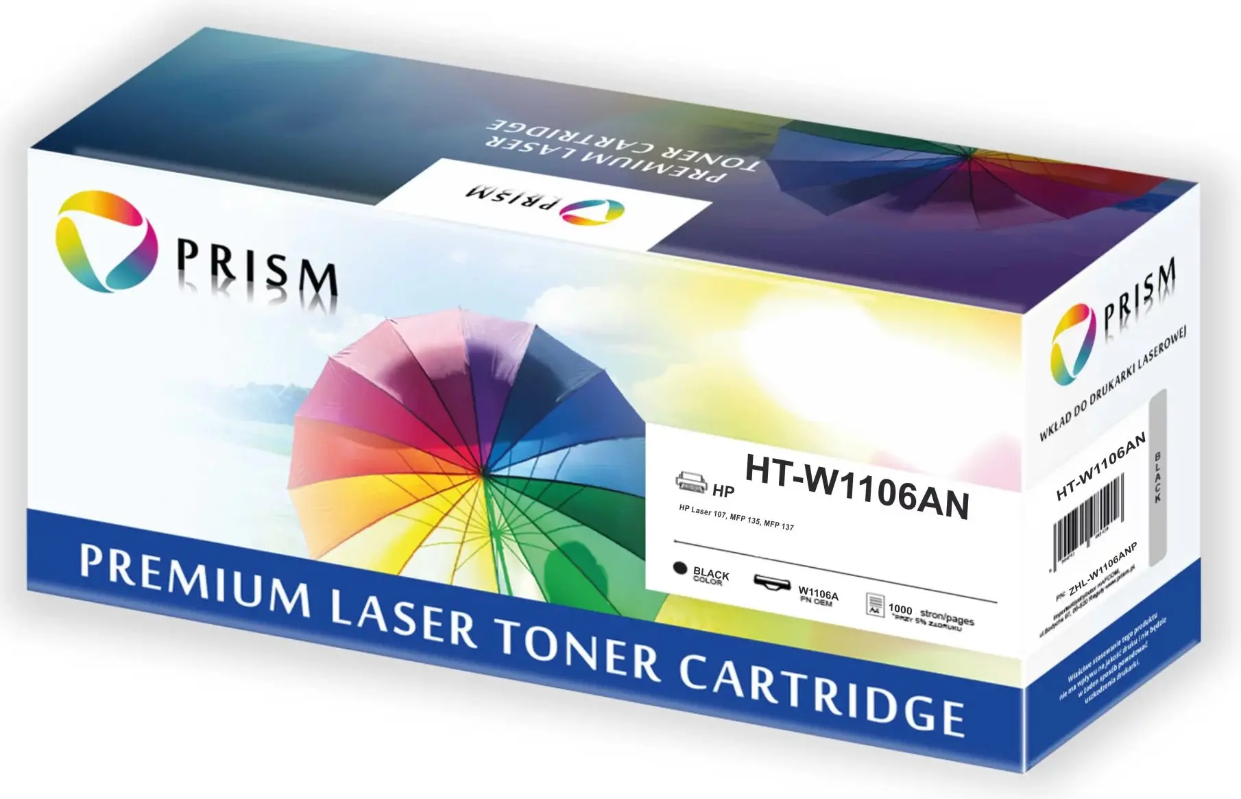 Toner Prism ZHL-W1106ANP (zamiennik 106A W1106A) Czarny