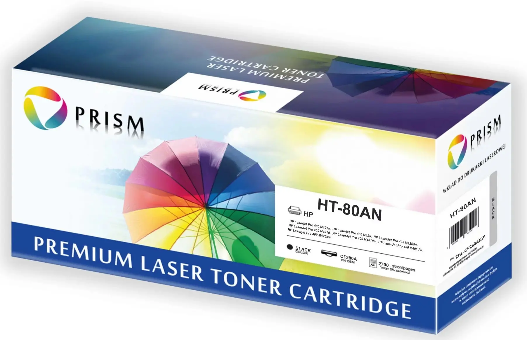 Toner Prism ZHL-CF280ANP (zamiennik 80A CF280A) Czarny