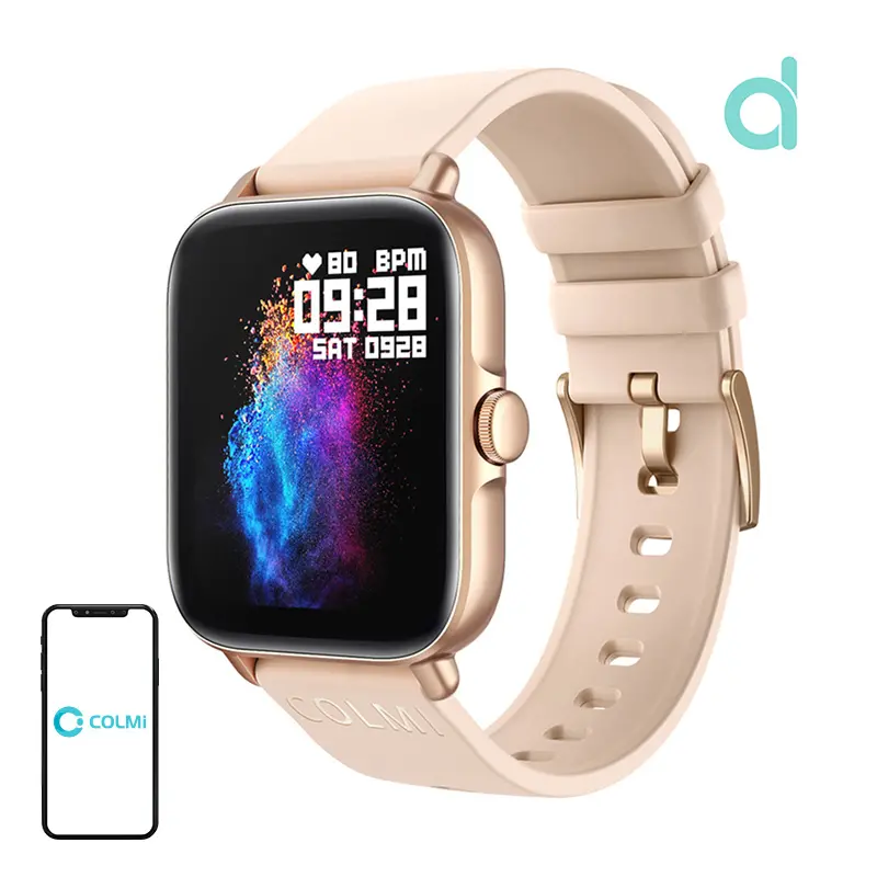 Smartwatch Colmi P28 Plus 43mm Różowo-złoty