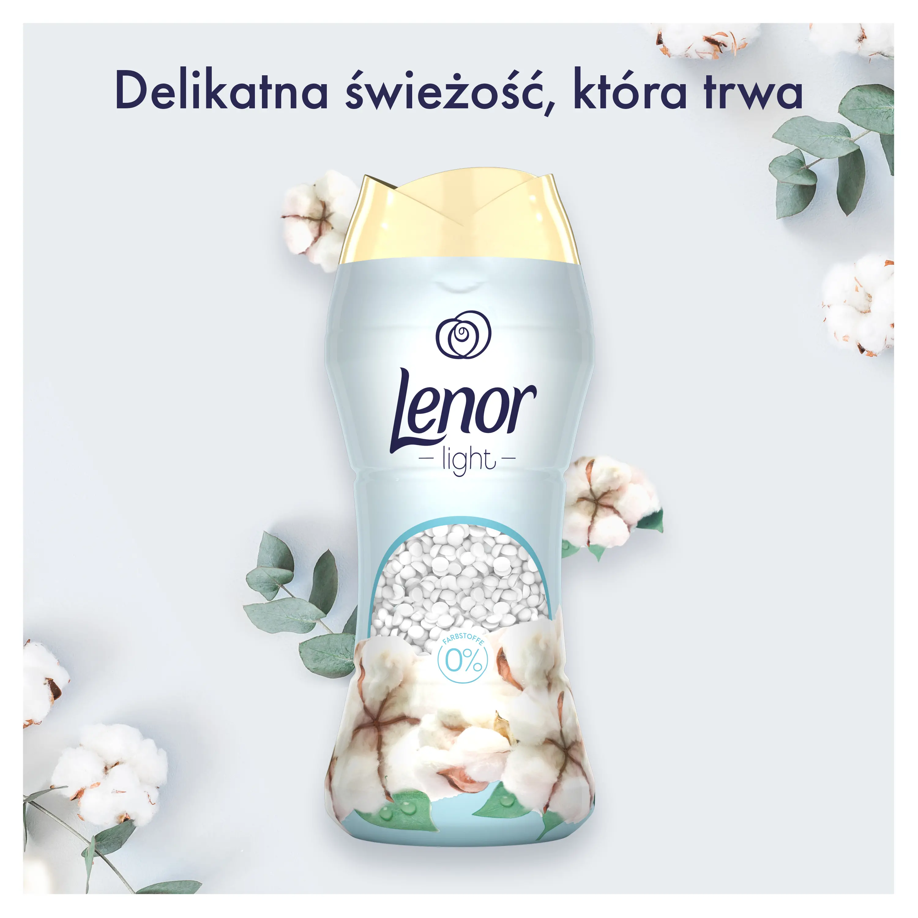 Zapach do pralki Lenor Perełki Sensitive Cotton Fresh 210g