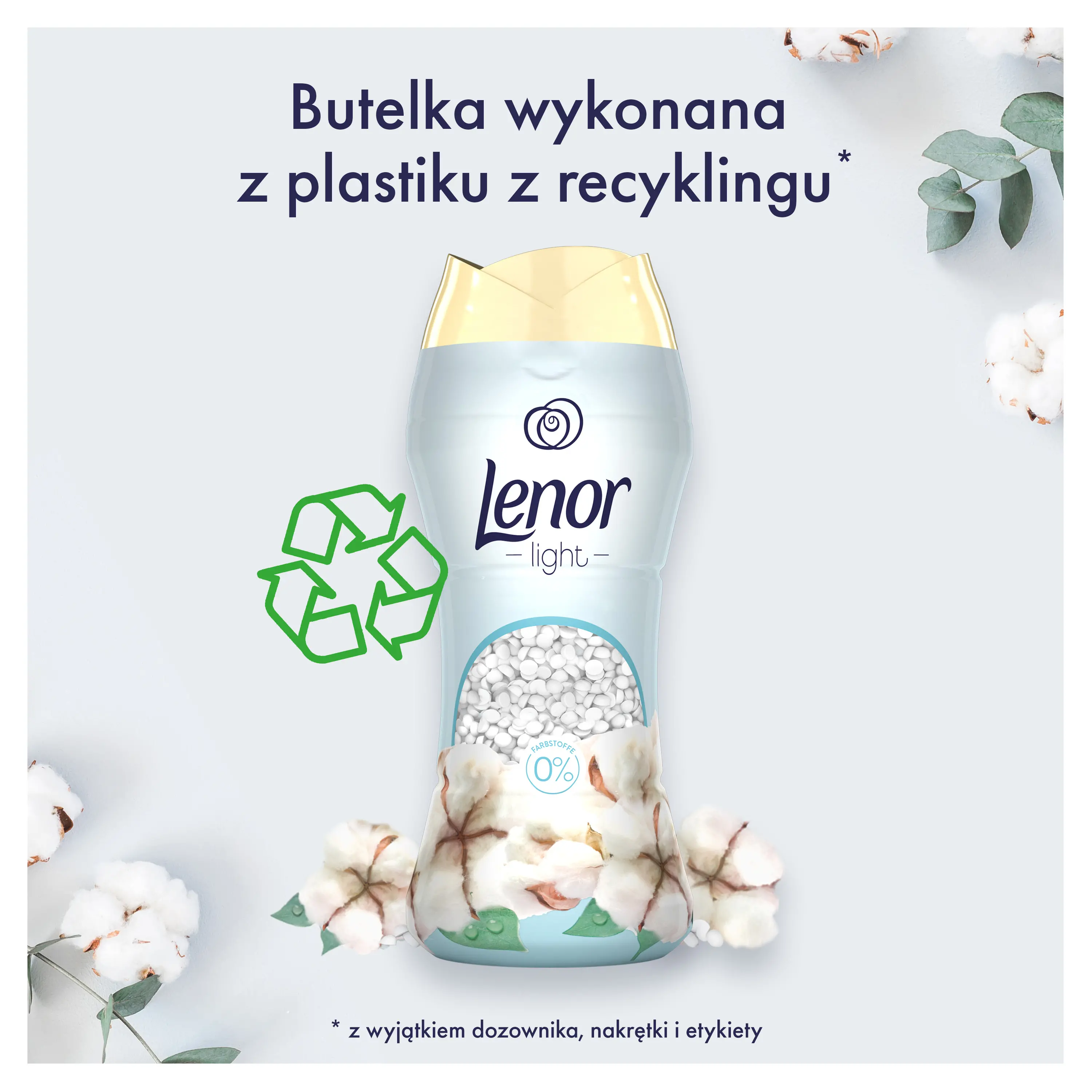 Zapach do pralki Lenor Perełki Sensitive Cotton Fresh 210g