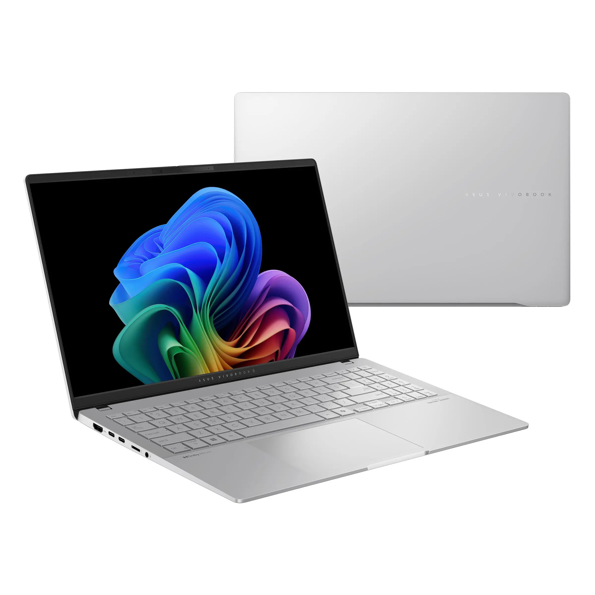 Laptop biznesowy ASUS Vivobook S 15 OLED S5507QA-MA064X 15,6" Snapdragon X Elite X1E-78 -100 32GB RAM 1TB Dysk SSD Win11 Pro Srebrny