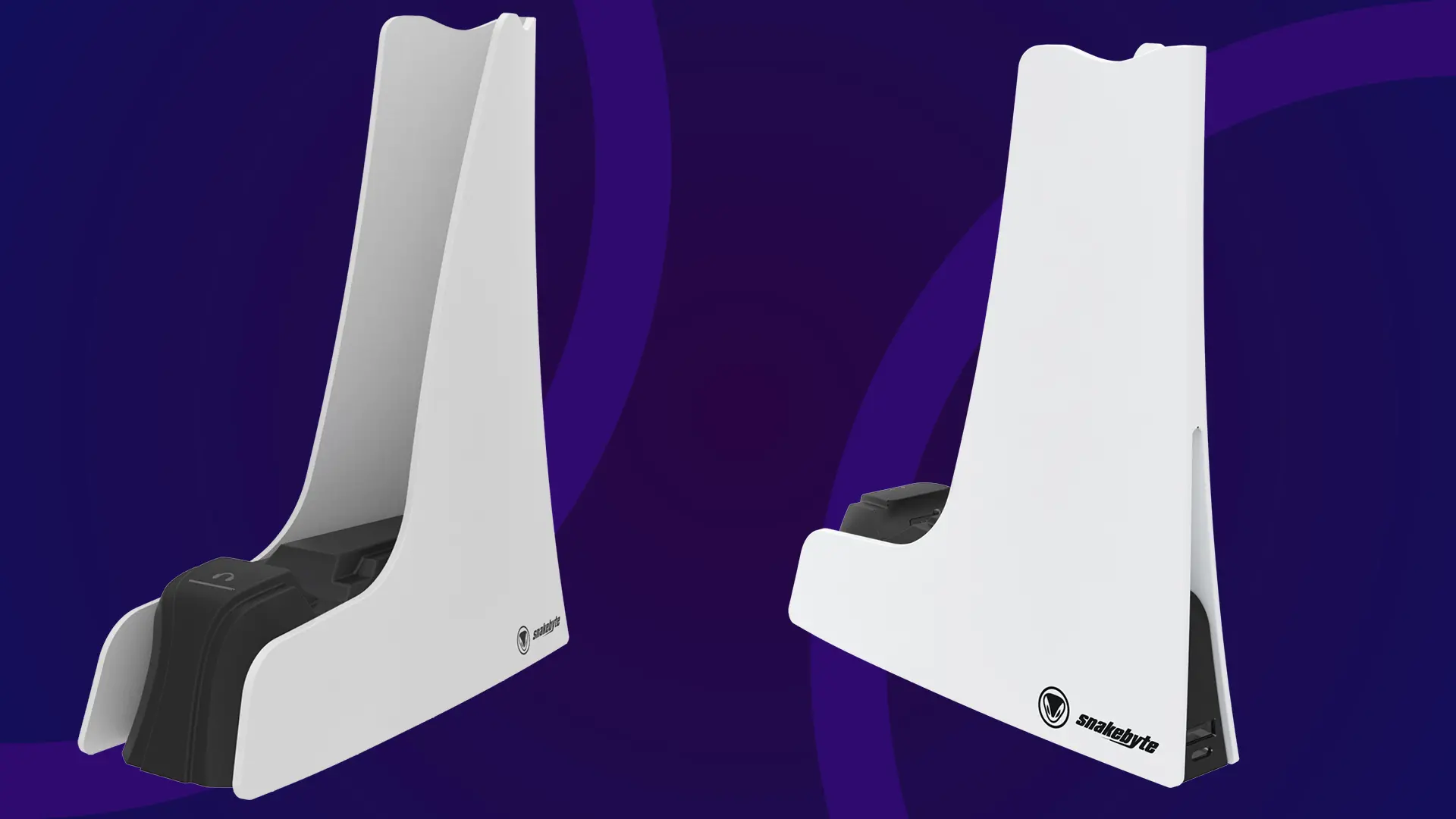 Ładowarka Snakebyte SB920813 Dual Charge 5 + Headset Stand Biały