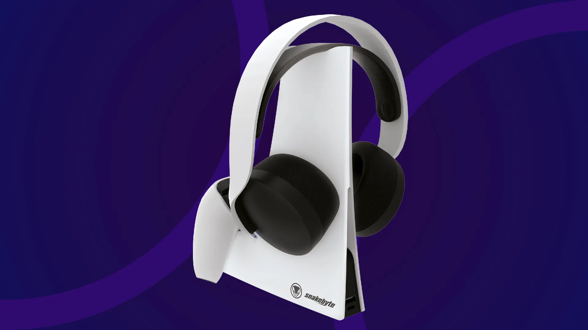 Ładowarka Snakebyte SB920813 Dual Charge 5 + Headset Stand Biały