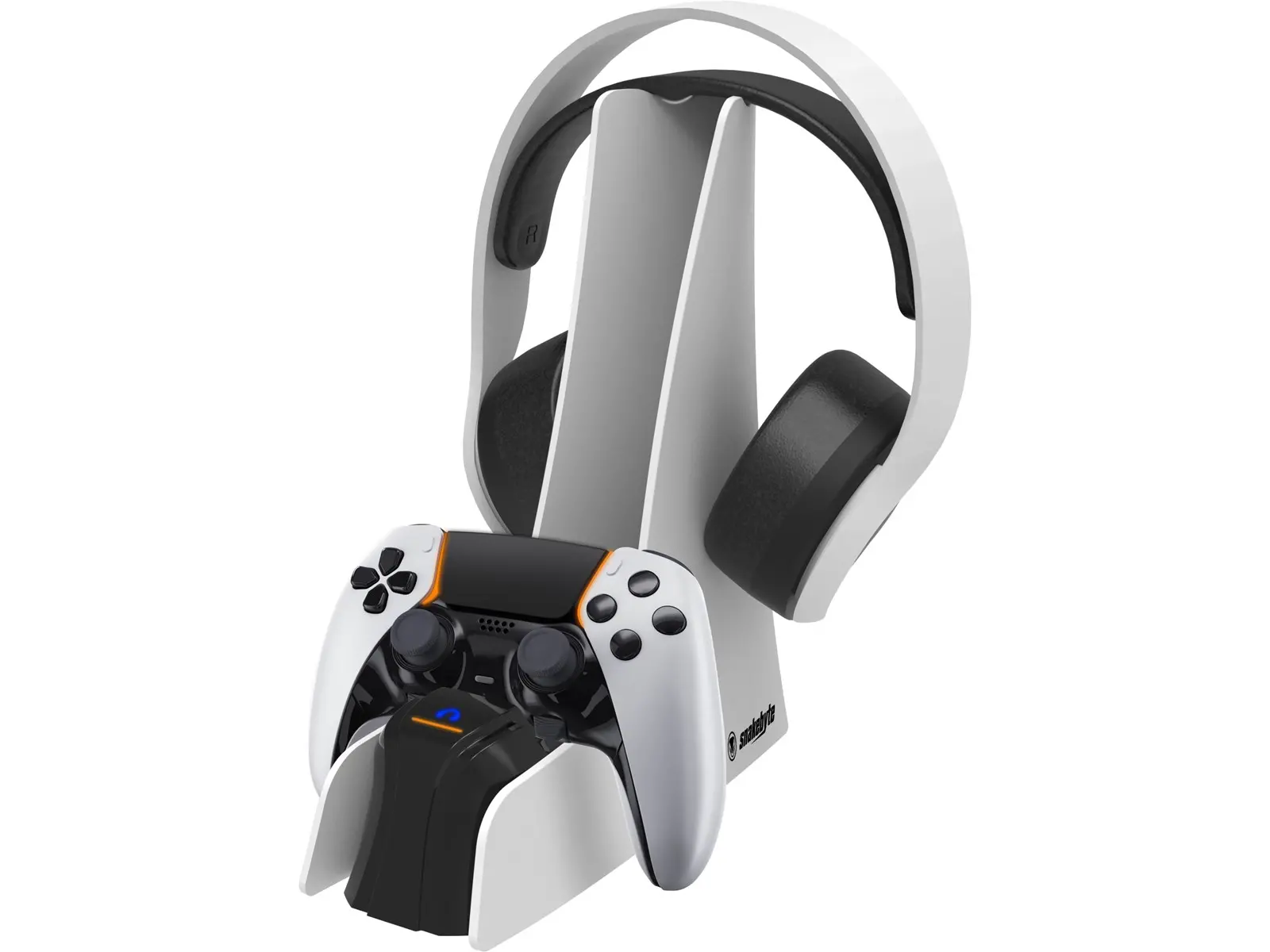 Ładowarka Snakebyte SB920813 Dual Charge 5 + Headset Stand Biały