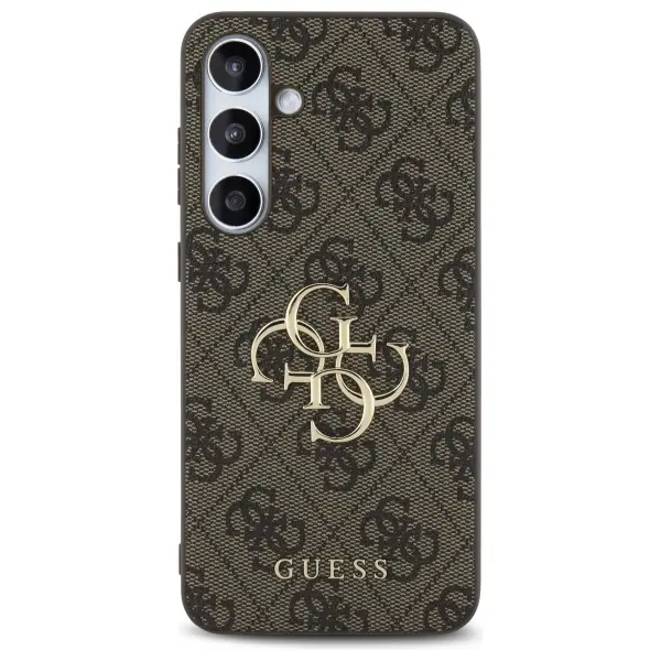 Etui Guess Big Metal Logo do Samsung Galaxy S24 FE Brązowy