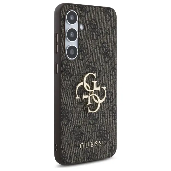 Etui Guess Big Metal Logo do Samsung Galaxy S24 FE Brązowy