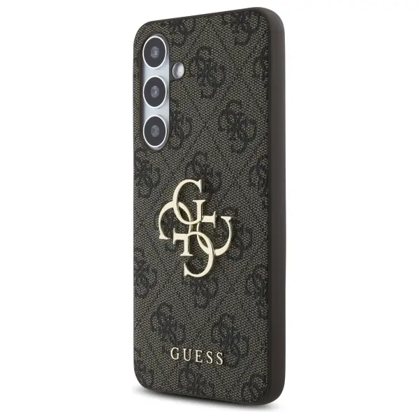 Etui Guess Big Metal Logo do Samsung Galaxy S24 FE Brązowy
