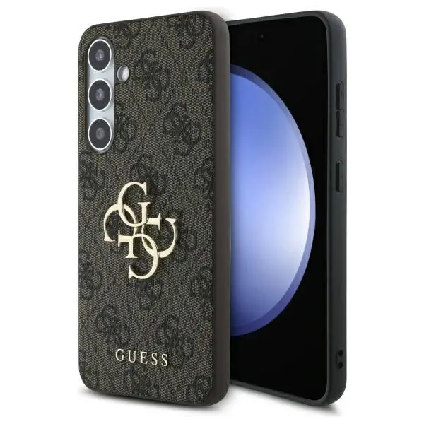 Etui Guess Big Metal Logo do Samsung Galaxy S24 FE Brązowy
