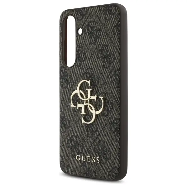 Etui Guess Big Metal Logo do Samsung Galaxy S24 FE Brązowy