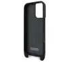 Etui BMW M Edition Carbon Stripe & Strap do iPhone 16 Plus Czarny