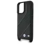Etui BMW M Edition Carbon Stripe & Strap do iPhone 16 Plus Czarny