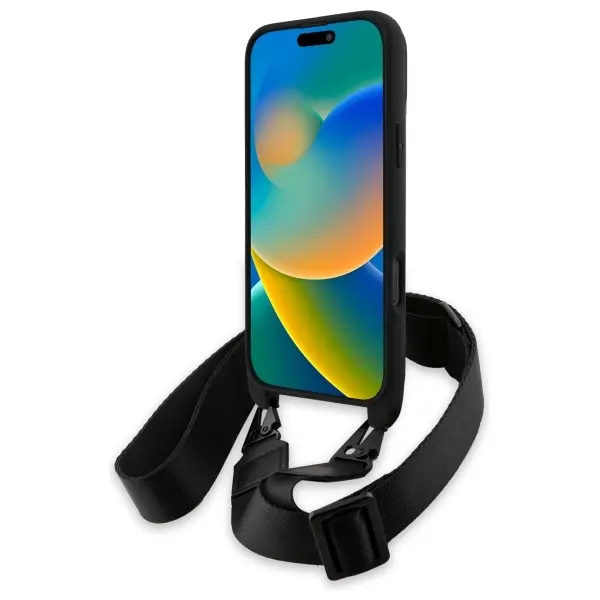 Etui BMW M Edition Carbon Stripe & Strap do iPhone 16 Pro Max Czarny