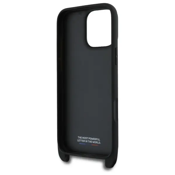 Etui BMW M Edition Carbon Stripe & Strap do iPhone 16 Pro Max Czarny