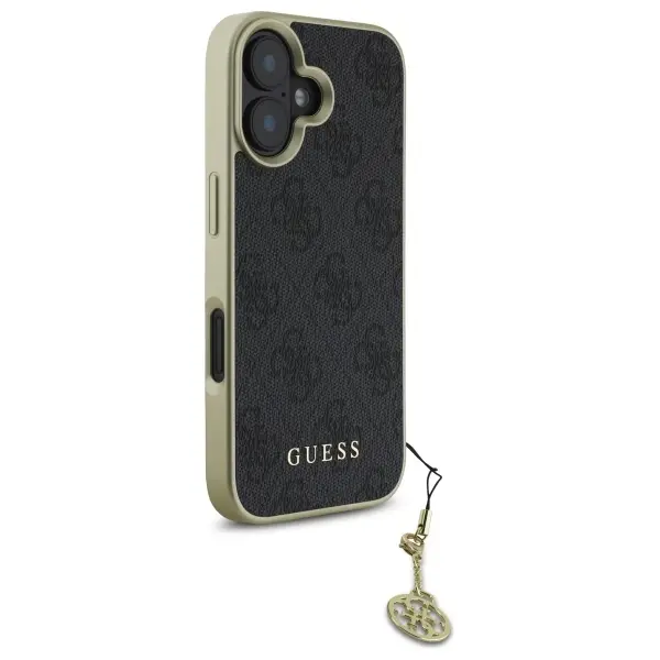 Etui Guess 4G Charms Collection do iPhone 16 Czarny