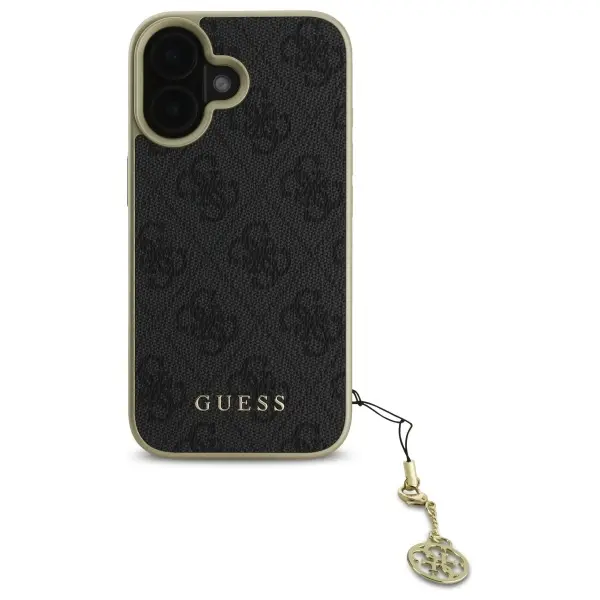 Etui Guess 4G Charms Collection do iPhone 16 Czarny