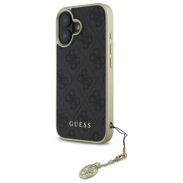 Etui Guess 4G Charms Collection do iPhone 16 Czarny