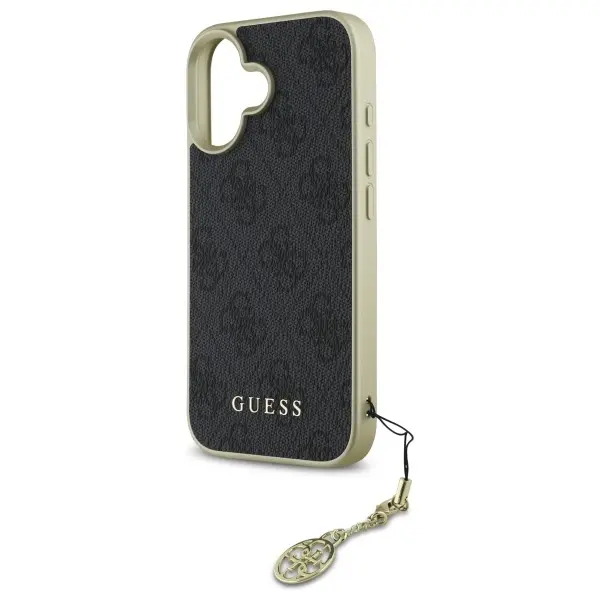 Etui Guess 4G Charms Collection do iPhone 16 Czarny