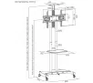 Stojak ART S-12 od 32" do 70" Max 45kg