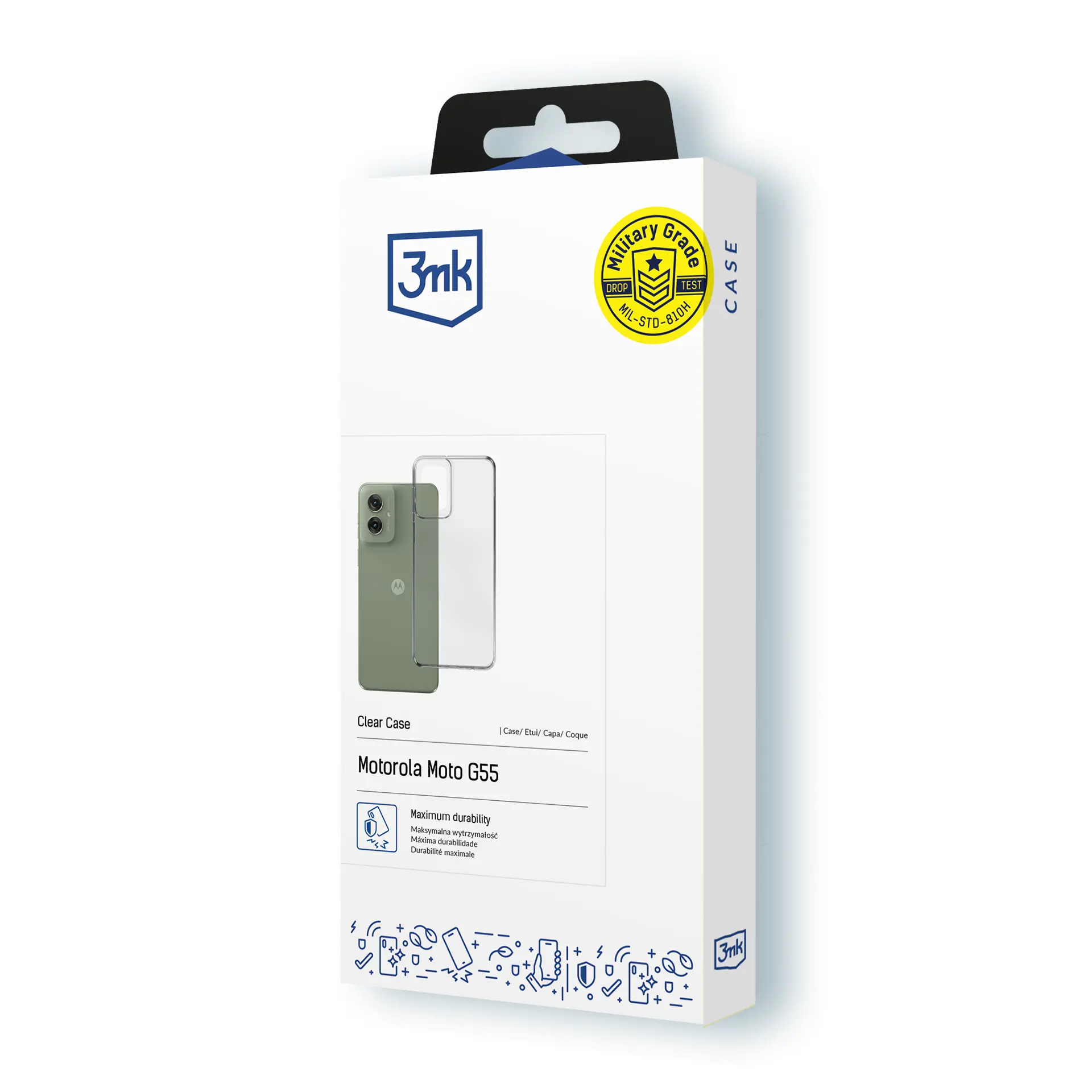 Etui 3mk Clear Case do Motorola Moto G55 5G Przezroczysty
