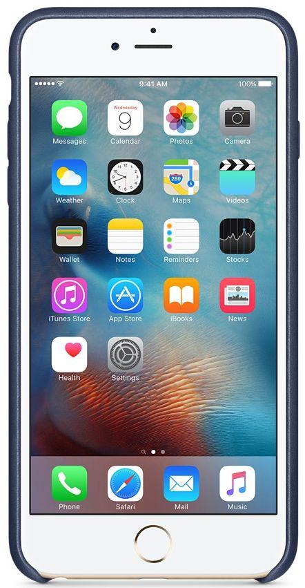 Apple Leather Case iPhone 6 Plus/6S Plus MKXD2ZM/A (nocny błękit)