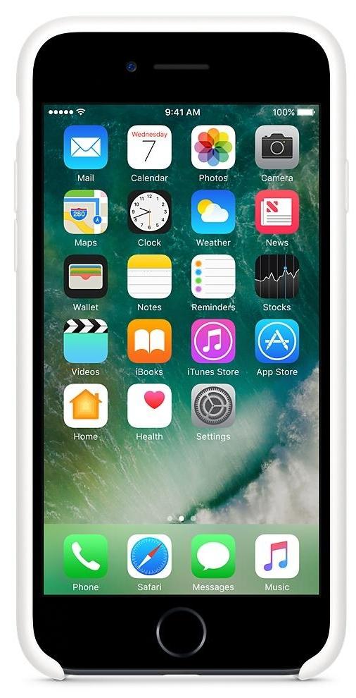 Apple Silicone Case iPhone 7 MMWF2ZM/A (biały)