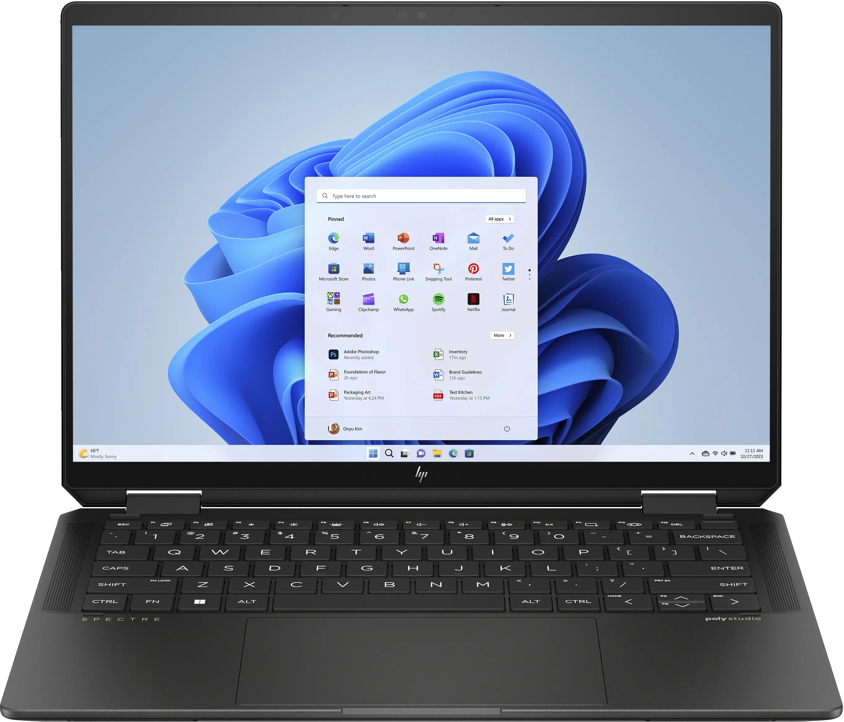 Laptop 2w1 HP Spectre x360 14-eu0054nw OLED 14'' Ultra 7 155H 32GB RAM 1TB Dysk SSD Win11 Pro Czarny