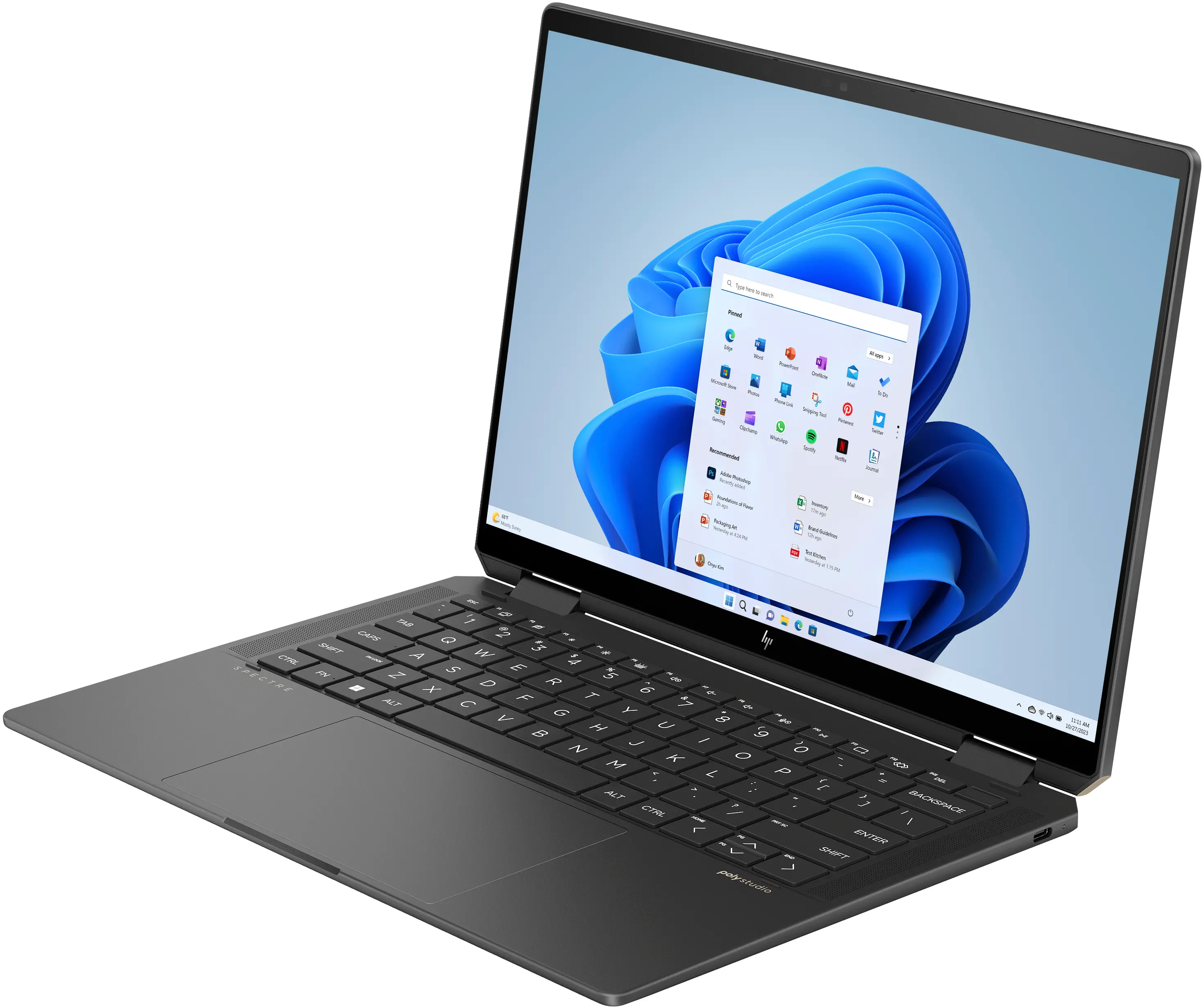 Laptop 2w1 HP Spectre x360 14-eu0054nw OLED 14'' Ultra 7 155H 32GB RAM 1TB Dysk SSD Win11 Pro Czarny