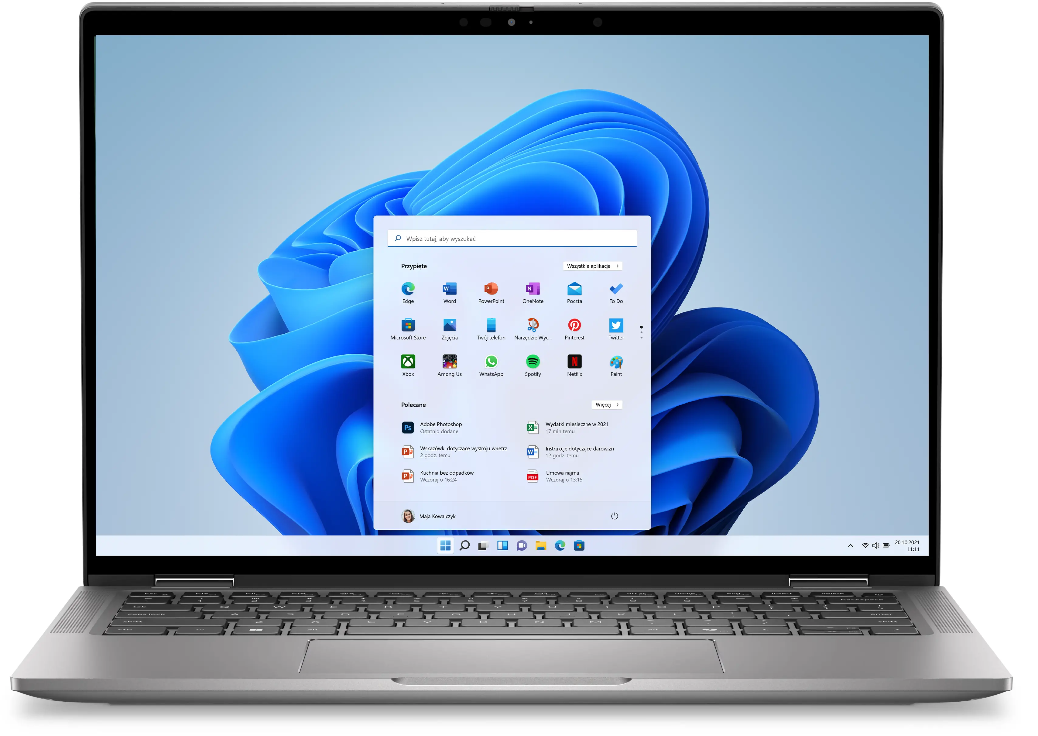 Laptop biznesowy Dell Latitude 7350 13,3" Ultra 5 135U 16GB RAM 512GB Dysk SSD Win11 Pro Srebrny Funkcje AI