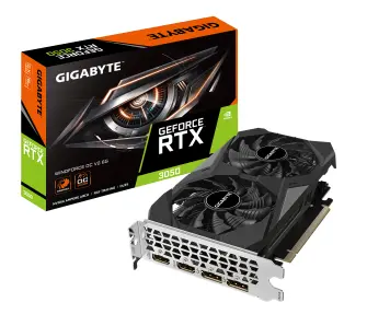 Karta graficzna Gigabyte GeForce RTX 3050 WINDFORCE OC V2 6G 6GB GDDR6 96bit DLSS