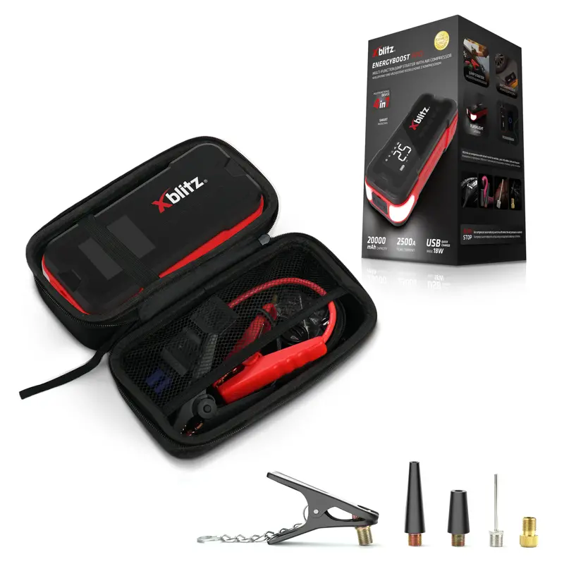 Powerbank Xblitz Energyboost Pro 20000mAh 18W Jump Starter Kompresor Latarka