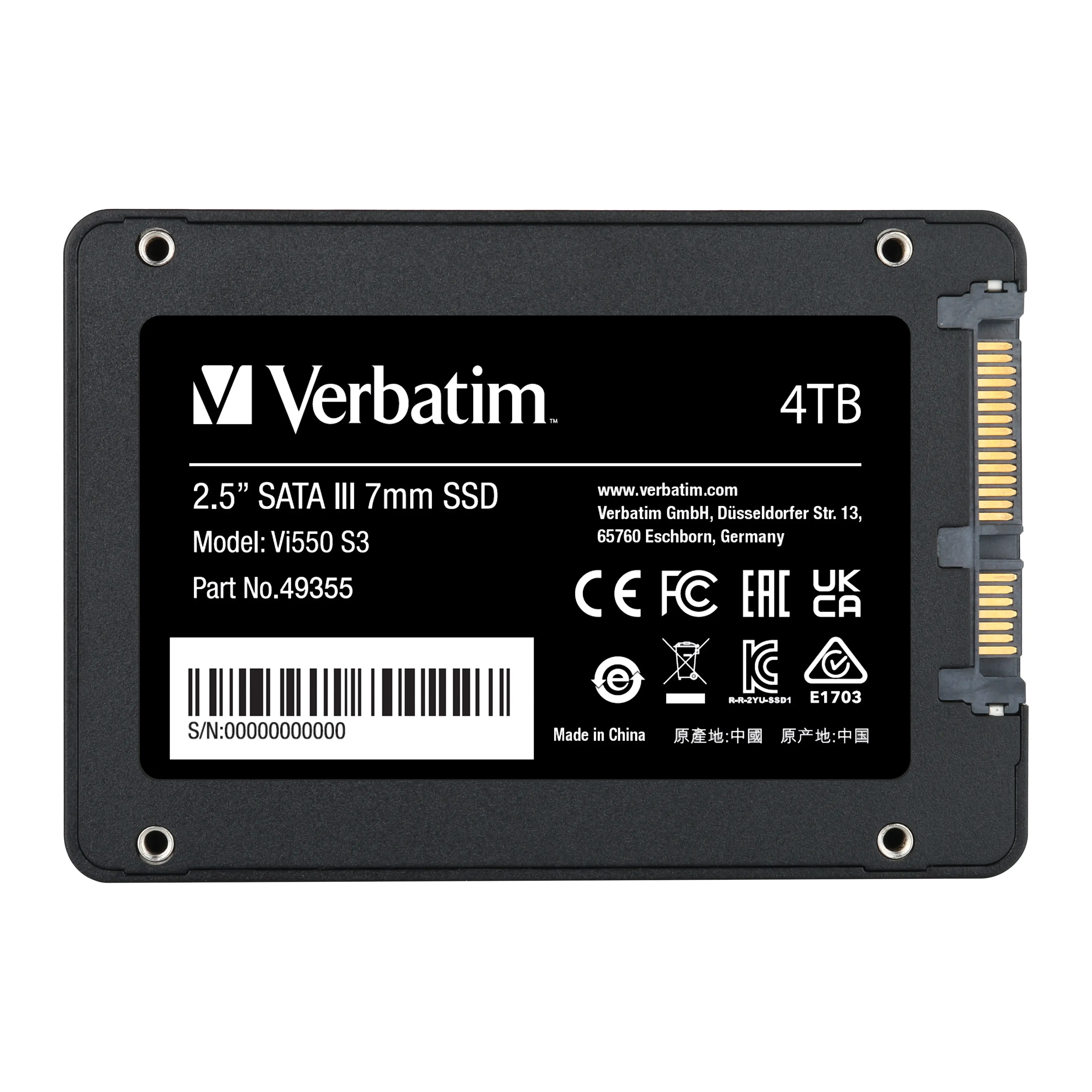 Dysk Verbatim Vi550 S3 4TB 2.5"