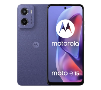 Smartfon Motorola moto e15 2/64GB 6,67" 90Hz 32Mpix Lawendowy