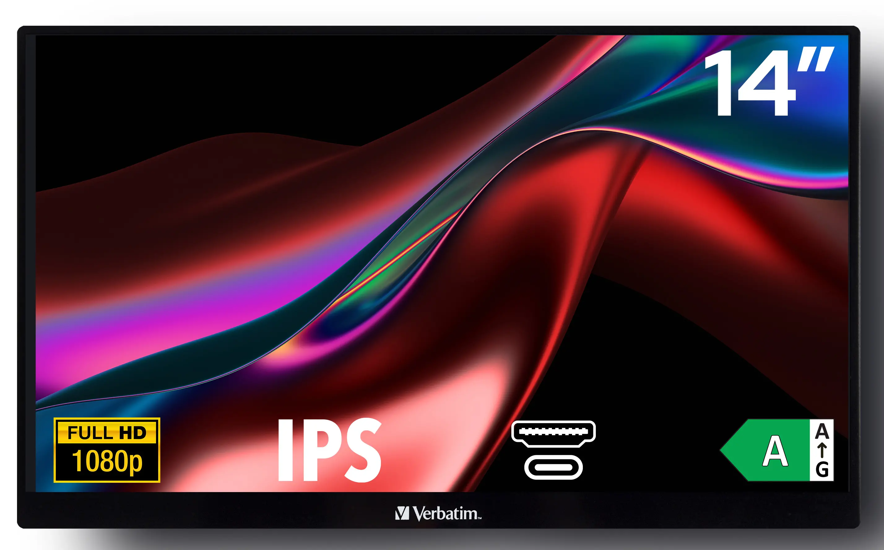Monitor Verbatim PM-14 49590 14" Full HD IPS 60Hz 6ms Przenośny