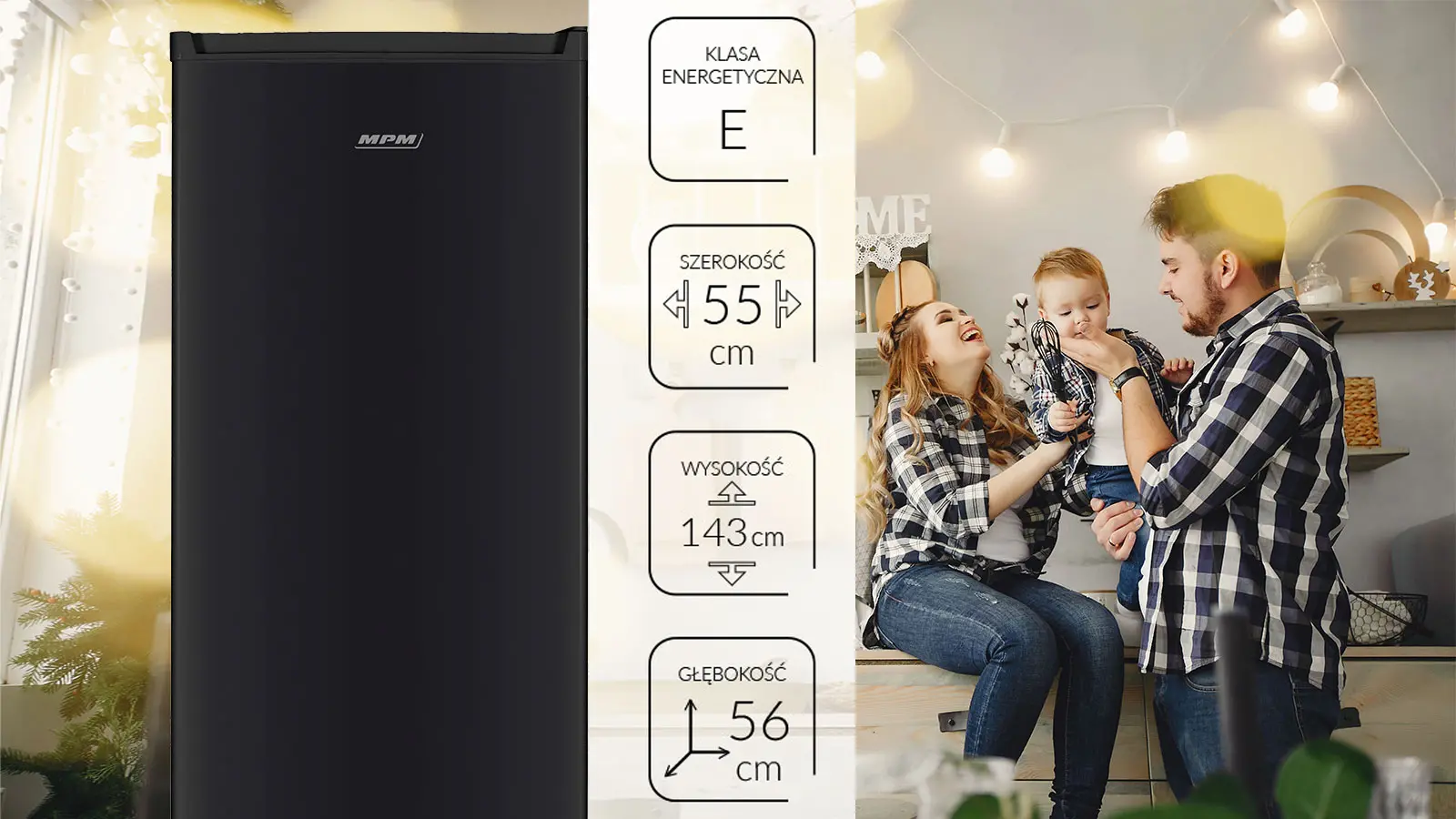 Lodówka MPM 246-CJ-26 143cm Komora świeżości