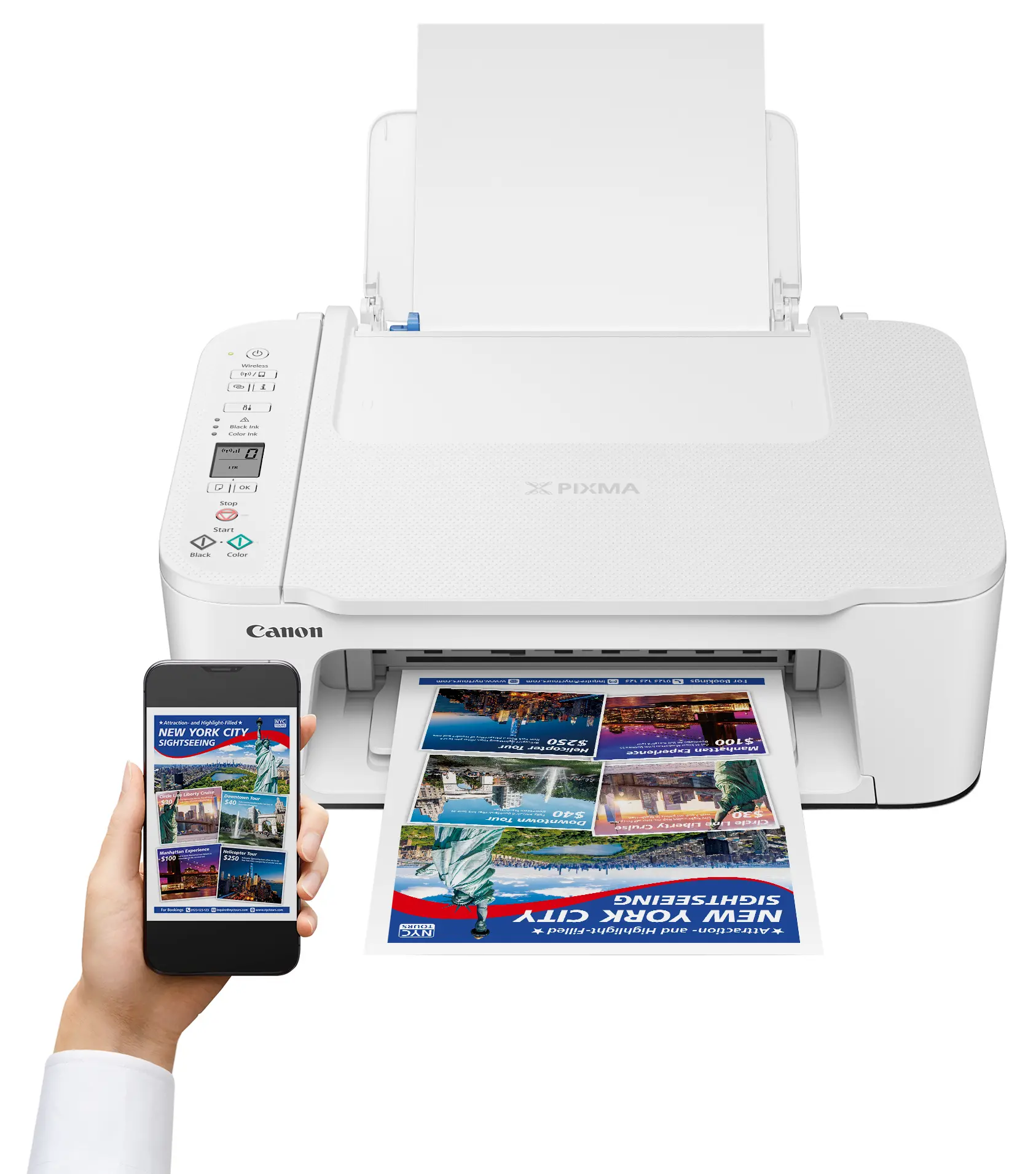 Canon PIXMA TS3751I WH Wi-Fi Biały miniaturka