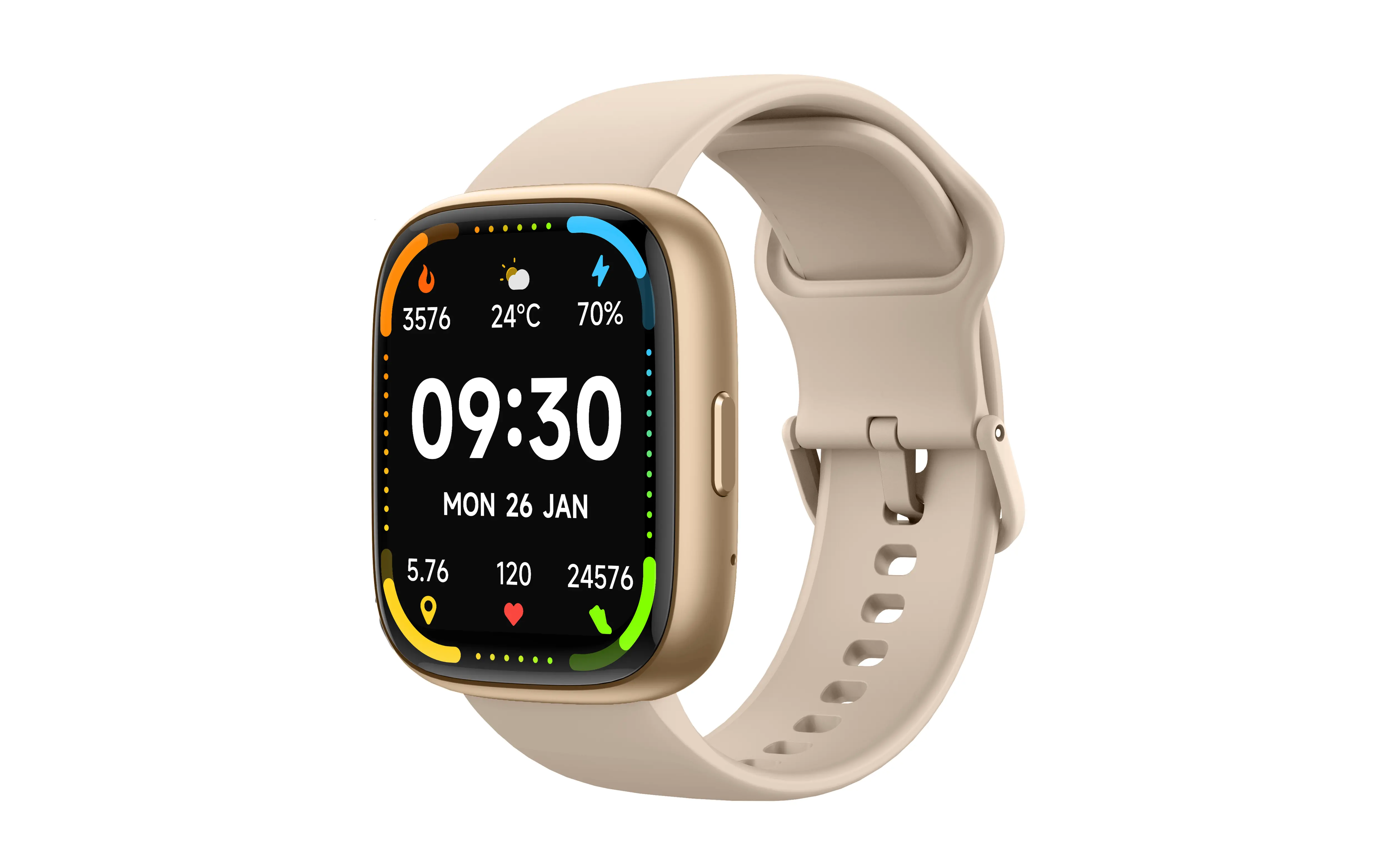 Smartwatch Ecowatch 6 46mm Złoty