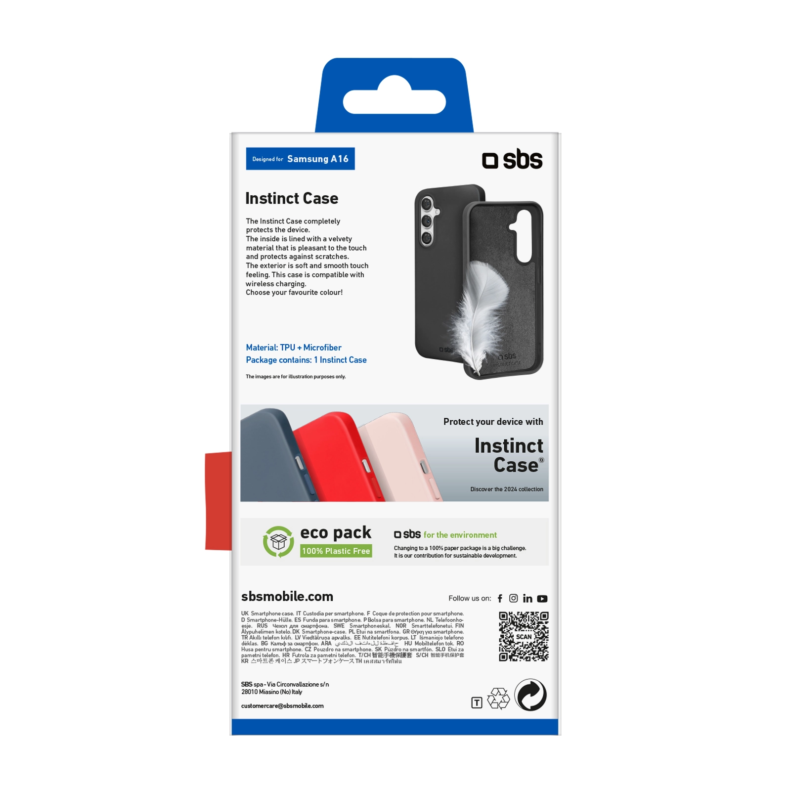Etui SBS Instinct do Galaxy A16 Czarny