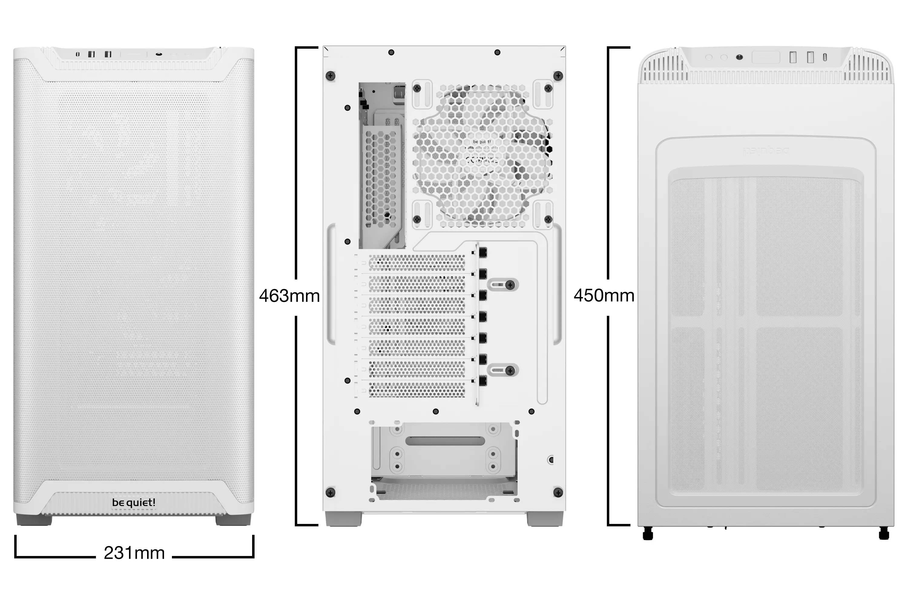 Obudowa be quiet! Pure Base 501 Airflow Biały