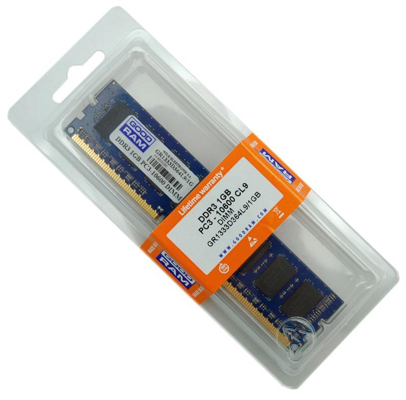 Pamięć RAM GoodRam DDR3 1GB PC1333 CL9