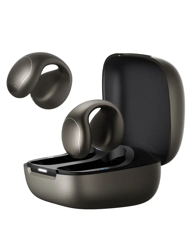 Słuchawki bezprzewodowe Soundcore C40i Douszne z klipsem Bluetooth 5.4 Szary