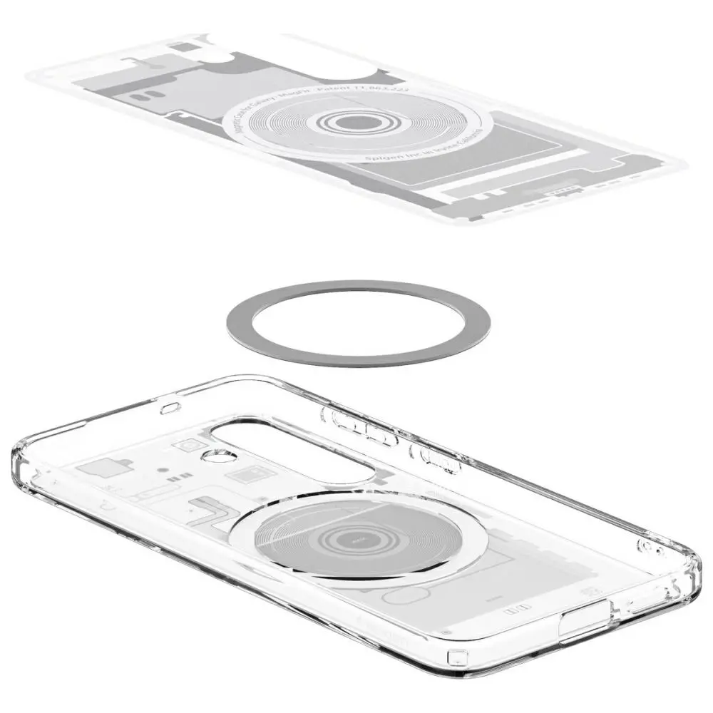 Etui Spigen Ultra Hybrid Mag MagSafe do Galaxy S25 Biały