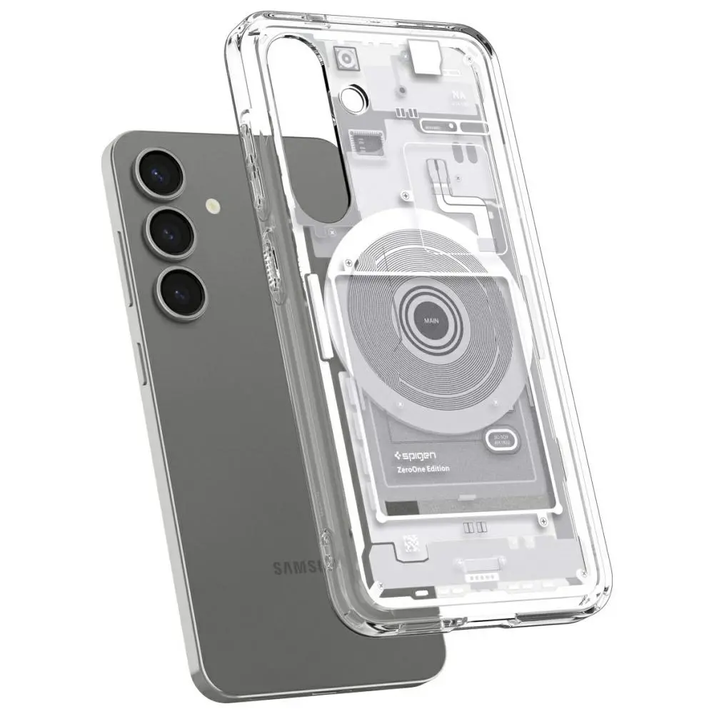 Etui Spigen Ultra Hybrid Mag MagSafe do Galaxy S25 Biały