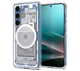 Etui Spigen Ultra Hybrid Mag MagSafe do Galaxy S25 Biały