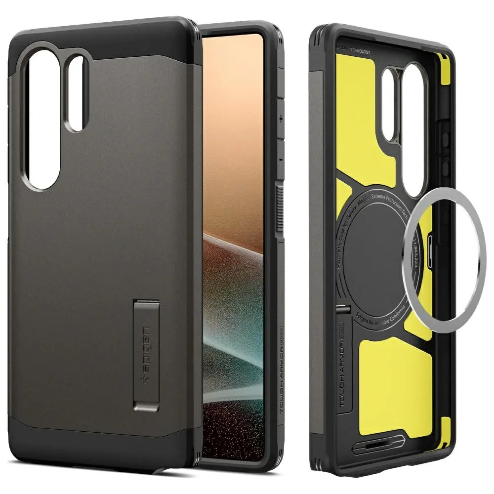 Etui Spigen Tough Armor MagSafe do Galaxy S25 Ultra Szary