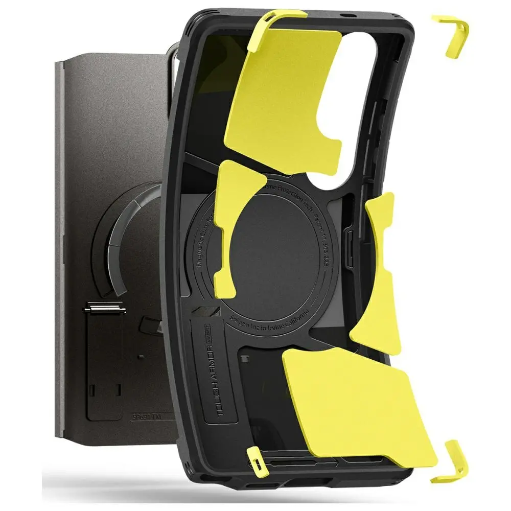 Etui Spigen Tough Armor MagSafe do Galaxy S25 Ultra Szary