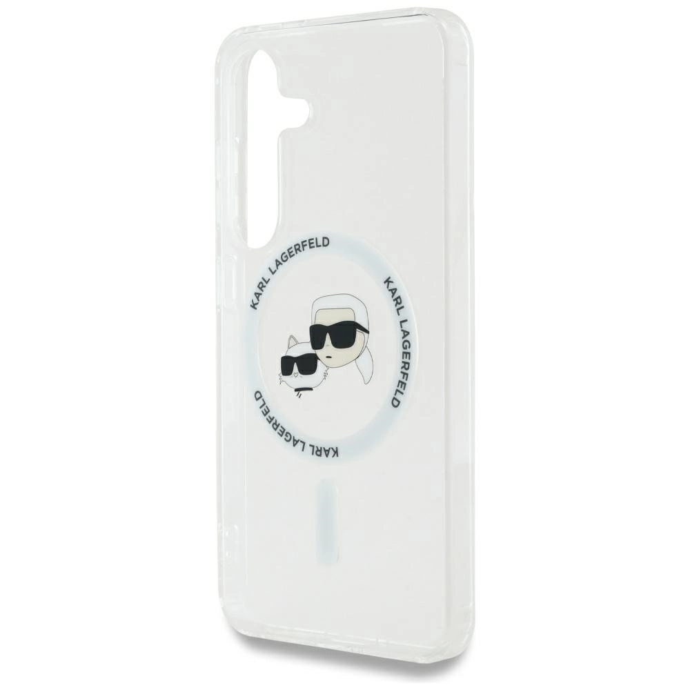 Etui Karl Lagerfeld Printed Logo MagSafe do Galaxy S25 Plus Biały