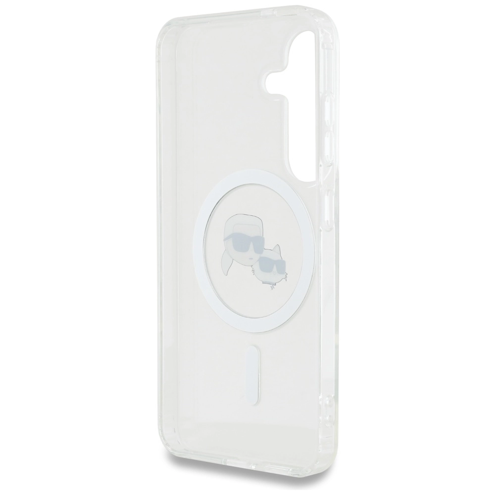 Etui Karl Lagerfeld Printed Logo MagSafe do Galaxy S25 Plus Biały