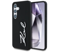 Karl Lagerfeld Silicone Metal Signature Logo do Galaxy S25 Czarny